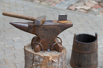 blacksmith hammer and anvil