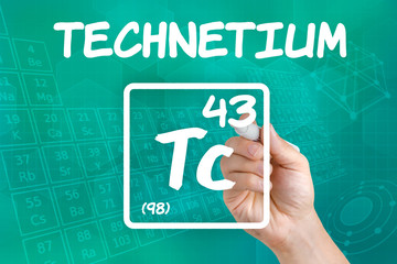Symbol für das chemische Element Technetium