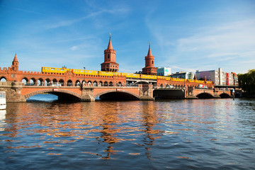 The Oberbaum Bridge in Berlin, Germany