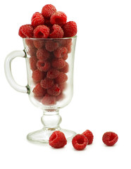 raspberry in the glass
