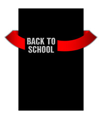 Back to school banner with special sketch design