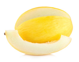 honeydew melon isolated on white background