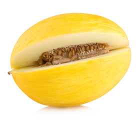 honeydew melon isolated on white background