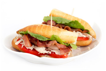 chicken bacon sub sanwich