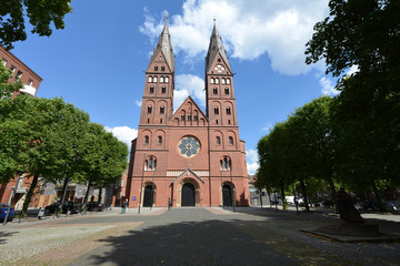 Fototapeta na wymiar St Marien-Dom, Maryi, Erzbistum, Georg, Hamburg