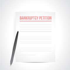bankruptcy petition illustration design