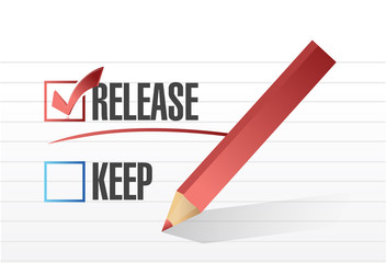 released selected with a check mark.