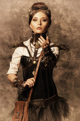 Naklejka premium stately girl