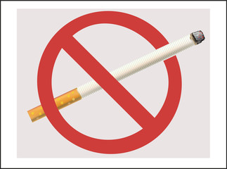 No Smoking cigarette