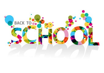 Back to school colorful circles EPS10 background file.
