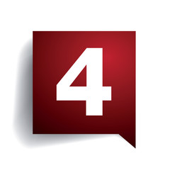 Fototapeta premium Number four