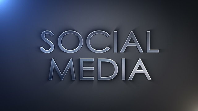 Social Media Silver Text, Loop