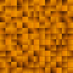 Golden mosaic vector background