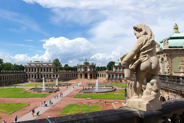 Obraz premium Zwinger mit Großem Garten in Dresden