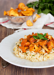 Risotto with chanterelles