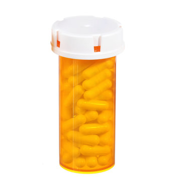 medical pills bottles isolated