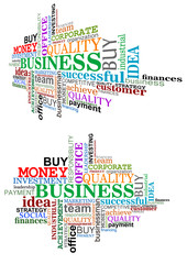 Obraz premium Business tag cloud