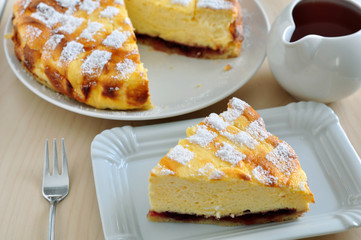 Topfentorte, Käsekuchen