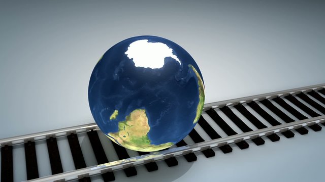 conceptual global transportation. With alpha matte.