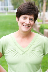 Obraz premium portrait of a smiling mature woman
