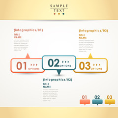 vector abstract 3d paper infographics