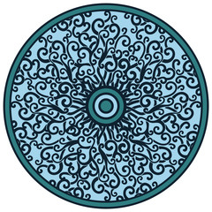 blue mandala