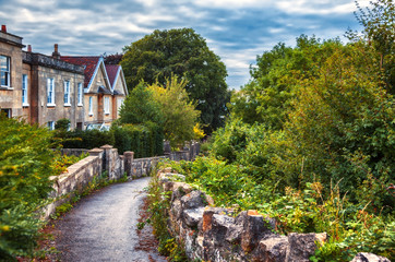 Obraz premium English evening village