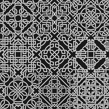 Set Of Celtic Seamless Pattern