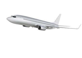 Obraz na płótnie Canvas samolot na białym tle ze ścieżką