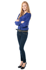 Successful confident young woman