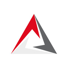 Vector logo triangle - obrazy, fototapety, plakaty