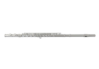 Silver Flute Isolated