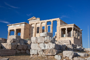 Fototapeta premium The Erechtheion on Acropolis of Athens in Greece.