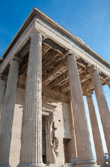 The North portico of the Erechtheion, Athens, Greece.