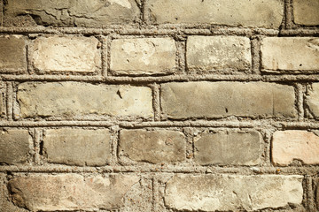 Brick wall.