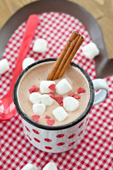 Heisse Schokolade mit Marshmallows