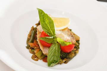 fish with vegetables