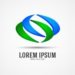 Abstract renewable energy symbol