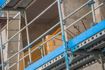 Obraz premium Construction site of concrete edifice