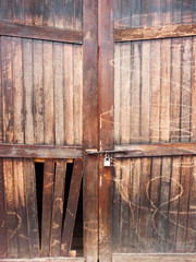 Grunge wooden door vintage style
