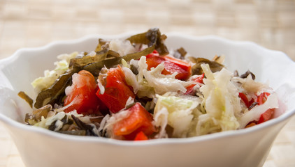 salad from cabbage and a paprika