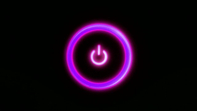 colorful power button