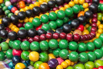 Fototapeta na wymiar Color beads