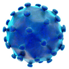 Hepatitis Virus - isoliert -  3D Render