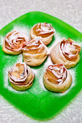 delicious rose-shaped buns