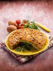 omelet with tomatoes