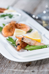 Portion of Prawns