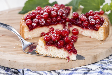 Portion of Red Currant Cupcake