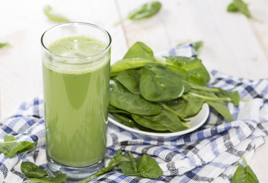 Fresh made Spinach Juice