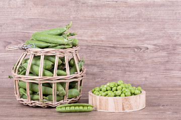 peas in a basket